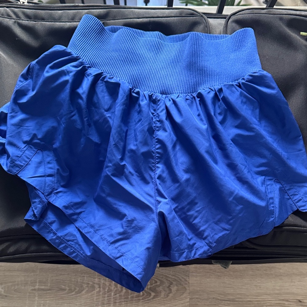 Free Movement Blue Women's High-Waist Athletic Shorts